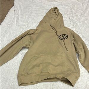 Tan Hoodie with Logo